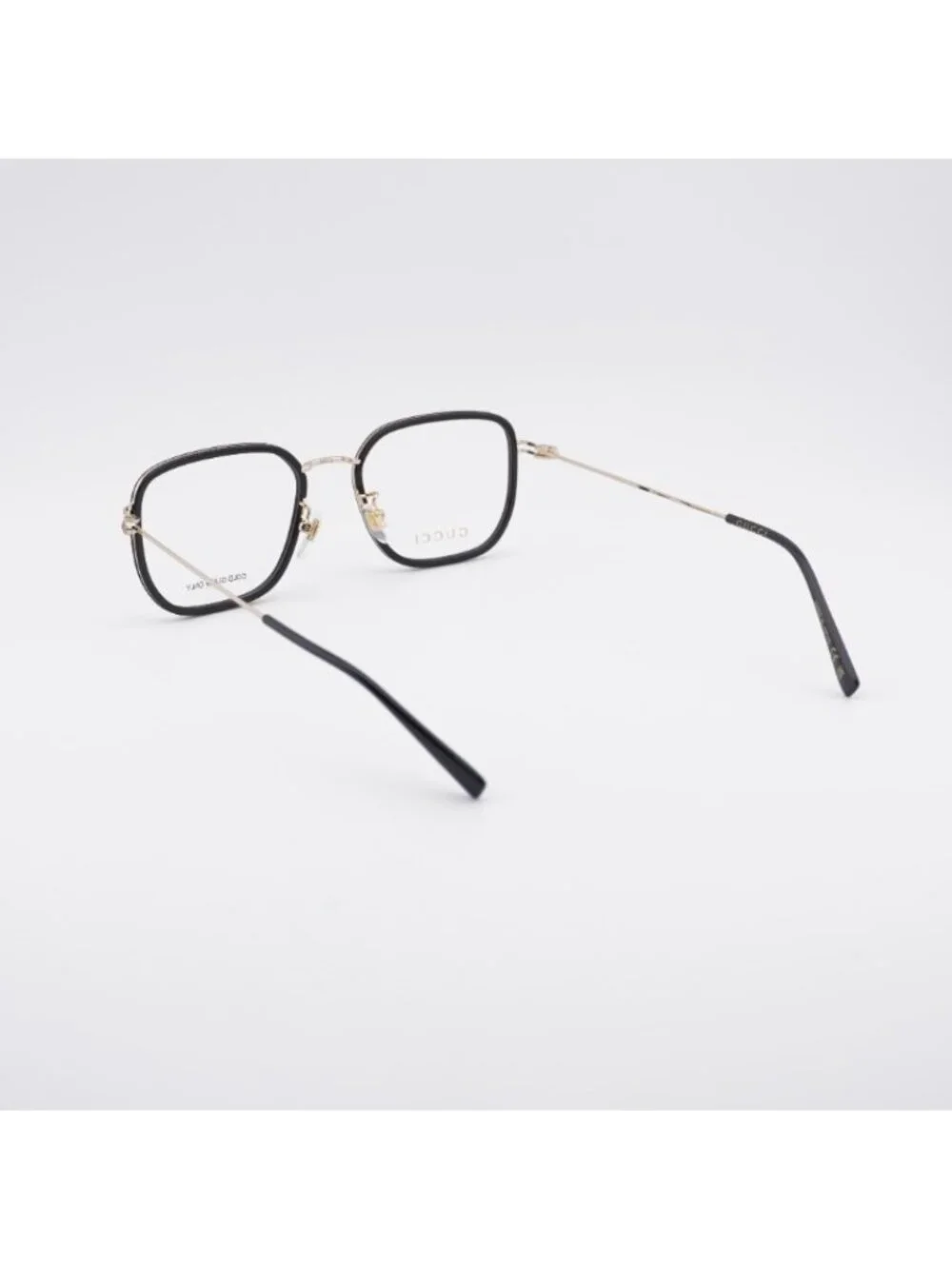 Gucci GG1852OA 001 Eyeglasses Black / Gold 53mm Square Frame